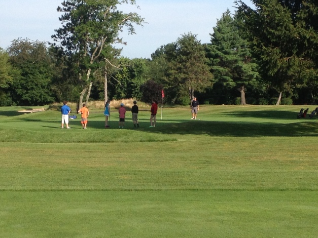 Final day scramble for the Juniors.